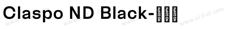 Claspo ND Black字体转换